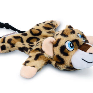 Beeztees Taki leopard koeramänguasi, 18 cm, pruun