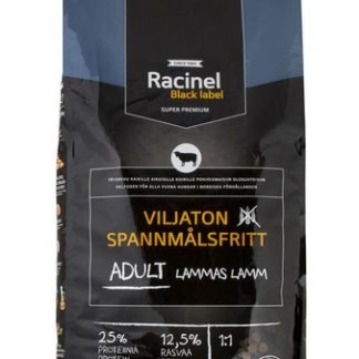 Racinel Black Label kuivtoit täiskasvanud koertele lambaga 12 kg