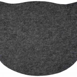 Place mat, felt, 45 × 37 cm, grey