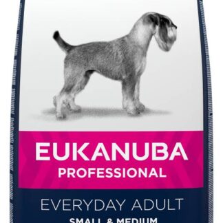 EUKANUBA dry dog food (kibble) for adult small and medium breed dogs that's Rich in fresh chicken - breeder bag 16.5 kg
