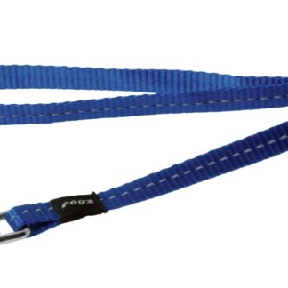 Rogz Utility Small 11mm Nitelife Fixed Dog Lead, Blue Reflective