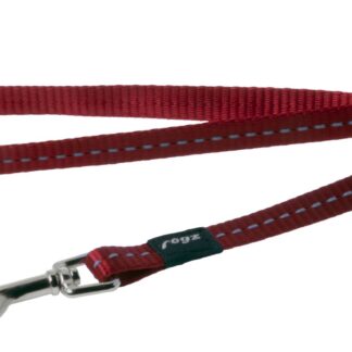 Rogz Utility Small 11mm Nitelife Fixed Dog Lead, Red Reflective