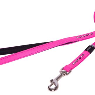 Rogz Lapz 13mm Small Luna Fixed Long Dog Lead, Pink