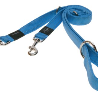 Rogz Utility Small 11mm Nitelife Multi-Purpose Dog Lead, Turquoise Reflective