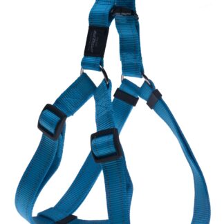 Rogz Utility Large 20mm Fanbelt Step-in Dog Harness, Turquoise Reflective