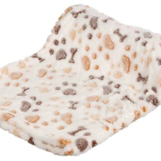 Lingo blanket, soft fleece, 75 × 50 cm, white/beige