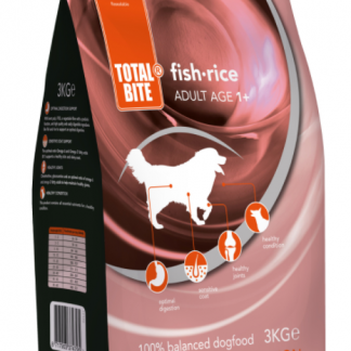 Total Bite Dog Fish & Rice 3 kg