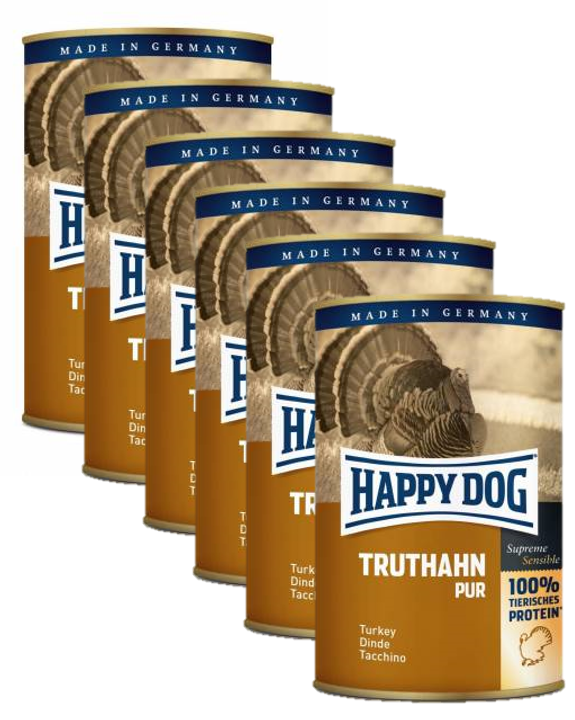 Happy Dog Single Protein (100% kalkun) - 6x800 gr