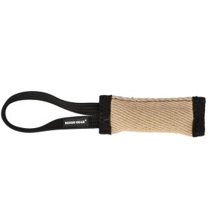 DINGO Gryzak jutowy dla psa z jednym uchwytem - 4x16cm