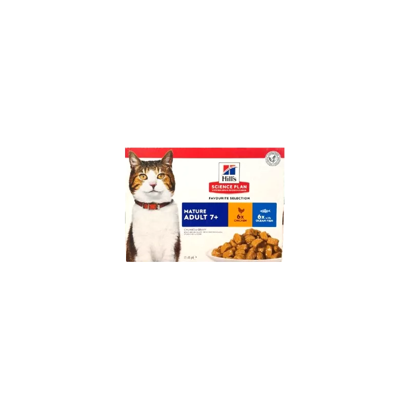 Hill's Science Plan Mature Adult 7+ Multipack 12X85g