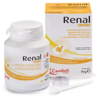 Candioli Renal COMBI 70g пищевая добавка для собак и кошек с проблемами почек