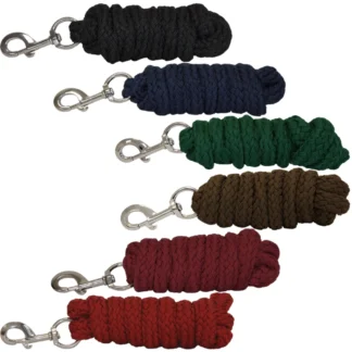 Longe Tressée Unie Boucle Blanche Canter