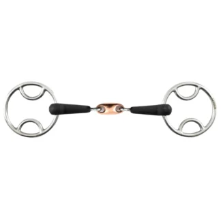Mors Premier Equine 3 Effets Caoutchouc Double Brisure