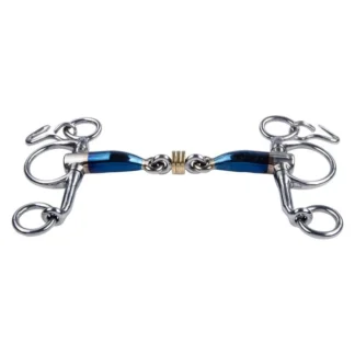 Mors Pelham Trust Petites Branches Sweet Iron Double Brisure À Anneaux