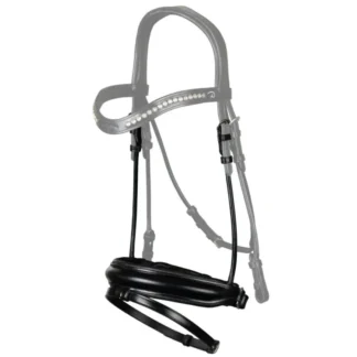 Muserolle Combinée Dy'on Moyenne Pull Back Mat NEC Dressage