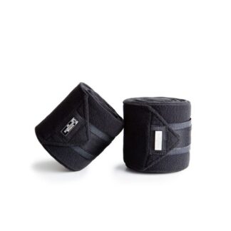 Equestrian Stockholm Black Edition fleece bandages