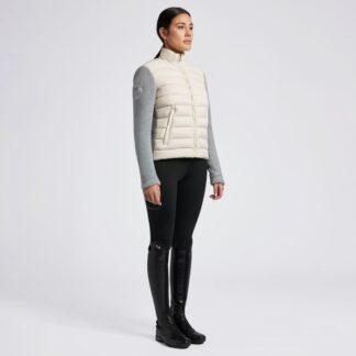 Cavalleria Toscana FW'24 CT Nylon Quilted Fleece Zip Up Jacket Woman