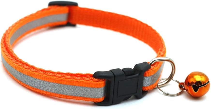 Reflektierendes und Bell Cat Collar Sicherheitselastisches verstellbares Halsband Haustierprodukt 12 Only Neck