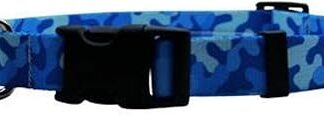 Yellow Dog Design Camo Blue Break Away Cat Collar, One Size Fits All