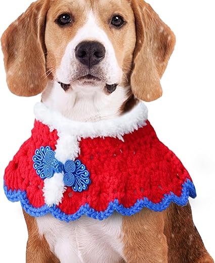 Soft Dog Holiday Collars, Comfortable Cat Girl Dog Neck Collar, Pet Scarf and Wreath Collar for Travel, Outdoor Walks, Home Celebrations, Perfect Dog Neckwear for All Occasions