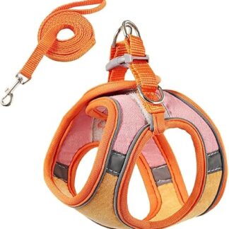 LEJIAJU Cat Harness and Leash, Reflective Cat Harness for Small Cats, Collar, Cat Harness and Leash, Adjustable Leash