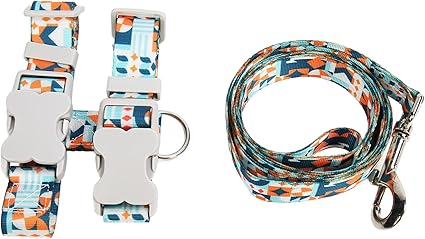 Yomiyuyr Adjustable Cat Harness and Leash Set, Escape Proof Harness with Rotating Alloy Buckle, Comfortable Nylon Leash for Small to Large Cats, 155 x 2.5 cm (M)