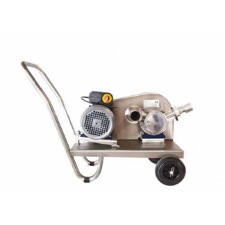 Honey pump, food-grade Ø 90mm rotor, complete with two ø50mm stainless steel fittings, electric single-phase motor