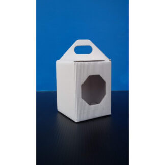 White grosgrain gift box with a  250 g honey jars