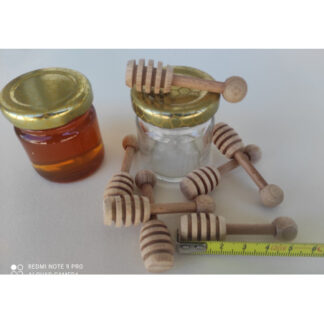 copy of Wooden honey dipper  9 cm