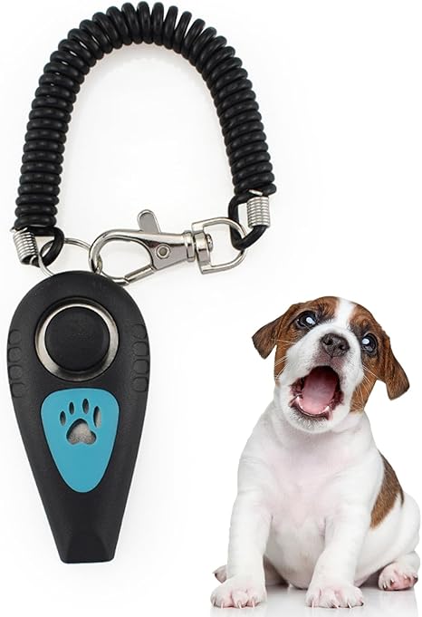 Ghjkldha Hundetraining - 2 in 1 Katzentrainer mit Pfeife - Hundepfeife mit Handgelenkband und Rückruftrainer für Haustiere
