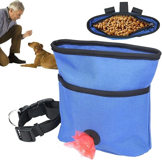 Hundesnackbeutel | Bund für Hundeleckerli, wasserdichter Tierfutterspender mit Kotbeutelintegration für Wanderabenteuer, tägliches Spazierengehen, Reisen, Training und Verhaltenshilfe