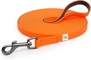 Rudelkönig Recall Lead for Dogs 10 m Robust and Weatherproof Dog Lead for Successful Dog Training with Handle Padding