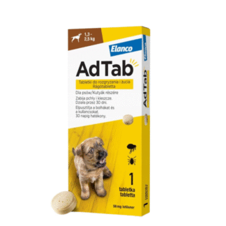 Таблетки от блох и клещей Elanco AdTab для собак 1,3–2,5 кг