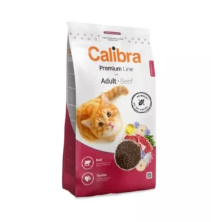 Calibra CAT PREMIUM ADULT BEEF 2 кг сухой корм с говядиной, пшеницей и соей для взрослых кошек