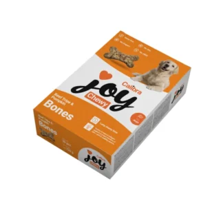 Calibra JOY DOG ЖЕВАТЕЛЬНЫЕ ГОВЯЖЬИ РУБЦЫ И ТЫКВЕННЫЕ КОСТОЧКИ 720 г (30 штук) лакомства из говядины в форме косточек