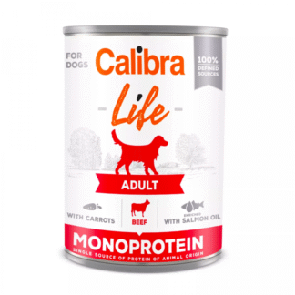 Calibra DOG LIFE ADULT BEEF WITH CARROTS 400 г легкоусвояемый корм с говядиной и морковью для взрослых собак