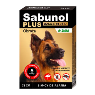 DermaPharm SABUNOL PLUS ОШЕЙНИК ПРОТИВ БЛОХ И КЛЕЩЕЙ ДЛЯ СОБАК 75 СМ