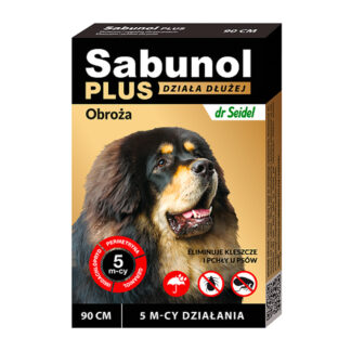 DermaPharm SABUNOL PLUS ОШЕЙНИК ПРОТИВ БЛОХ И КЛЕЩЕЙ ДЛЯ СОБАК 90 СМ