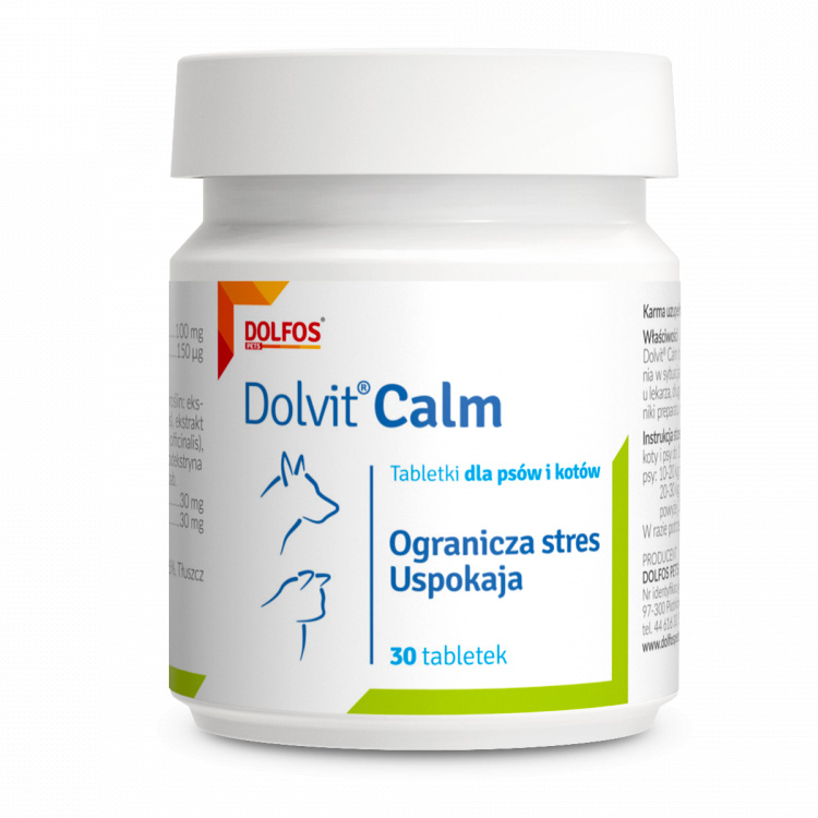 Dolfos DOLVIT CANIS/CAT CALM 30 ТАБЛЕТОК для успокоения и снятия стресса