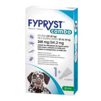 Krka FYPRYST COMBO 268/241,2MG DOG 20-40 KG 1 PCS капли от блох, клещей и вшей