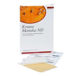 Kruuse MANUKA ND – ПЛАСТЫРЬ 10 X 12,5 СМ /1 ШТ/ АНТИПРИГАРНАЯ повязка, ускоряющая заживление
