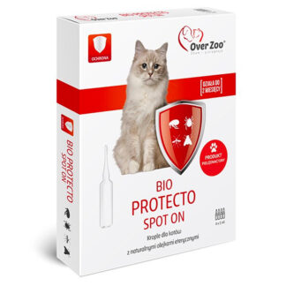 Капли от насекомых Over Zoo BIO PROTECTO SPOT ON для кошек 4 x 1 мл