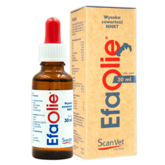 ScanVet EFA OLIE 30 мл Масло с жирными кислотами Омега-3 и Омега-6 для красивой шерсти, здоровой кожи и сильного сердца