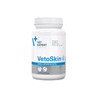 Vet Expert VETOSKIN ДЛЯ МЕЛКИХ ПОРОД И КОШЕК 60 КАПСУЛ для кожи и шерсти для кошек и собак мелких пород