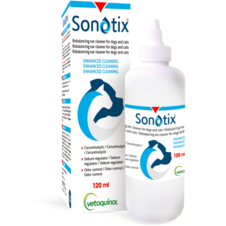 Vetoquinol SONOTIX 120 мл средство для чистки ушей для собак и кошек