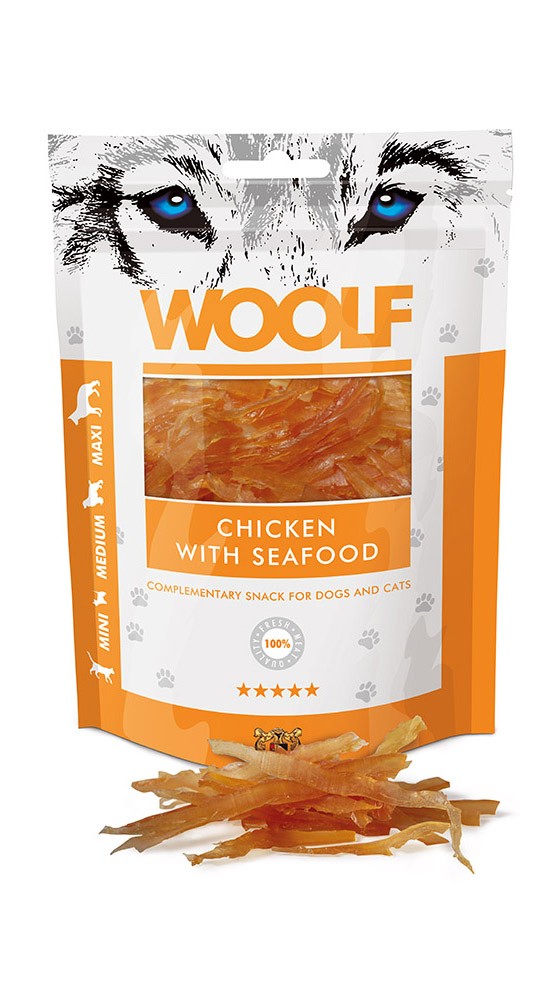 Woolf КУРИЦА С МОРЕПРОДУКТАМИ 100 г курица с морепродуктами