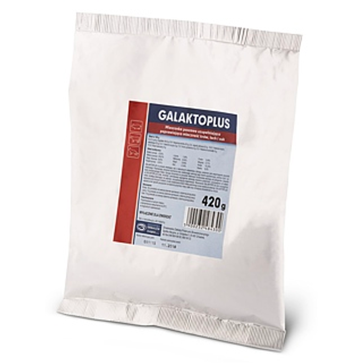 Biowet Drwalew GALAKTOPLUS 420 G улучшает продуктивность молока у коров, свиноматок и сук.
