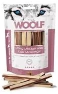 Woolf Snack per Cani, Strisce di Pollo e Merluzzo, 100g