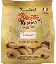 Biscotti per Cani Rustico, biscotti per cani adulti di tutte le taglie, gusto Maiale, senza sale e zuccheri | 2 confezioni da 300 grammi l’una.