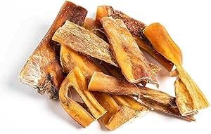 Dei NATURE Pelle di Testa di Manzo confezione da 500 GRAMMI,essiccata, strisce da 12CM, per cani di tutte le taglie ed età masticativi naturali, pulizia dei denti SPEDIZIONE GRATUITA